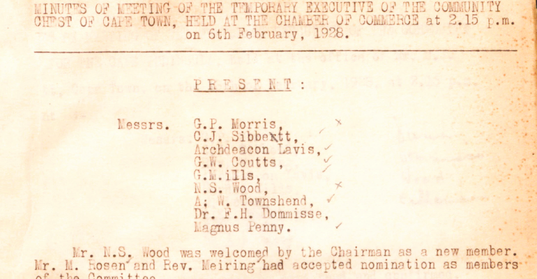 Meeting Minutes 1928
