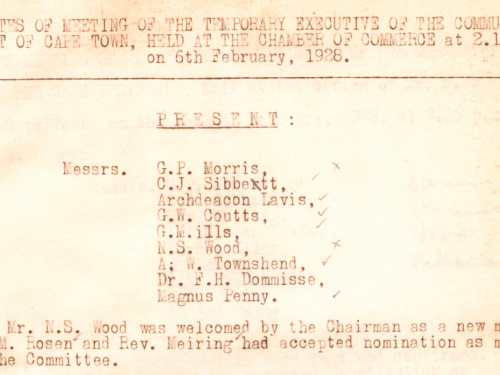 Meeting Minutes 1928